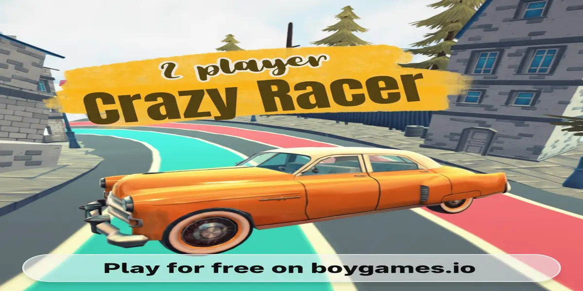 Gameplay screenshot of 2 Player Crazy Racer