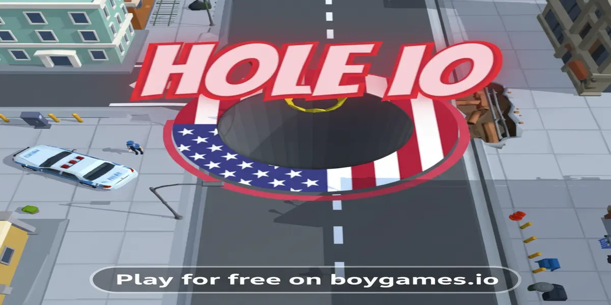 Gameplay screenshot of Hole io