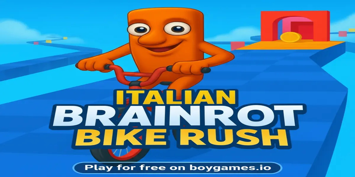 Gameplay screenshot of Italian Brainrot Bike Rush