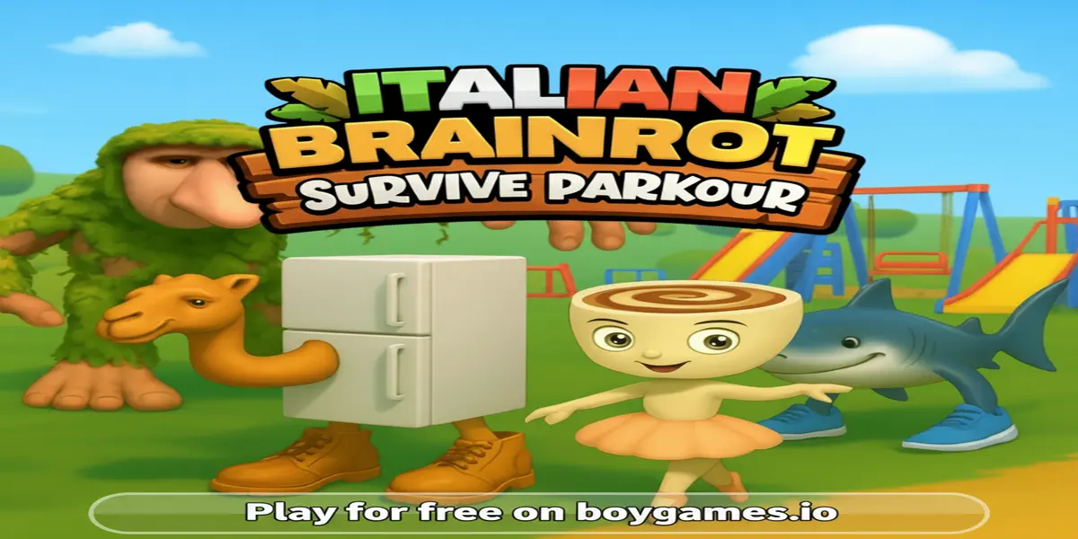 Gameplay screenshot of Italian Brainrot Survive Parkour