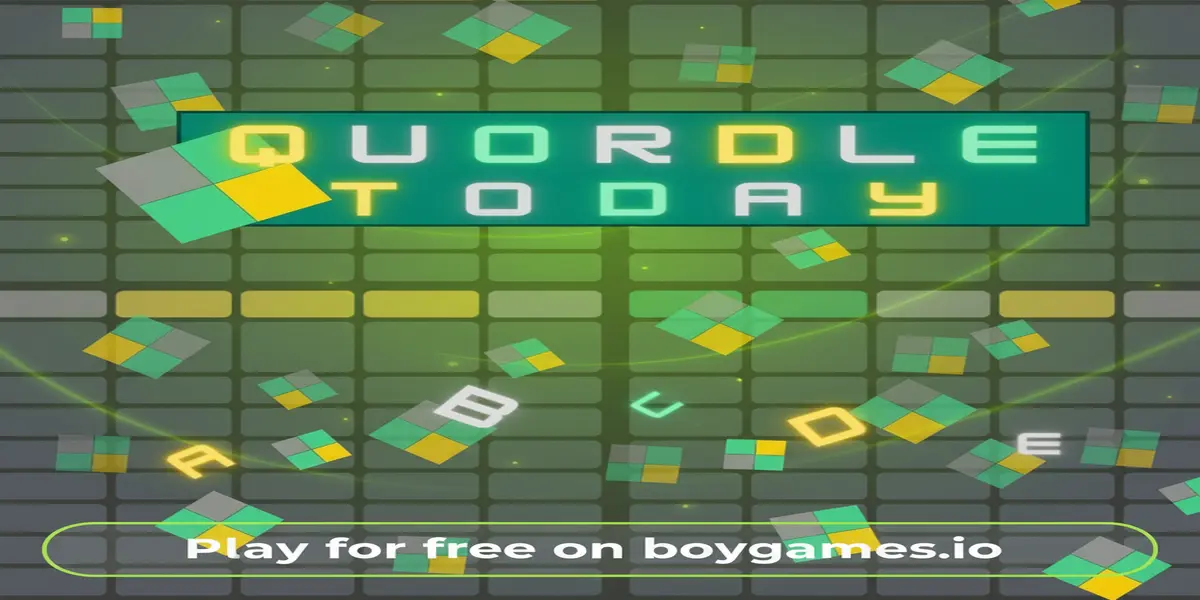 Gameplay screenshot of Quordle Today