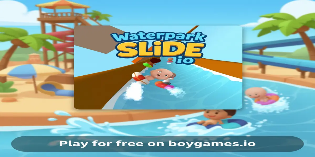 Gameplay screenshot of Waterpark Slide io