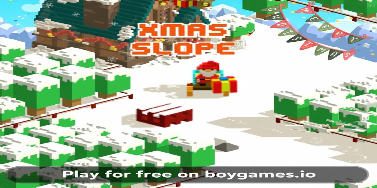 Gameplay screenshot of Xmas Slope